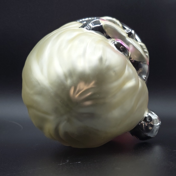 VTG Department 56 Mercury Glass 9" Santa Face Ornament With Box & Tags - Picture 5 of 16